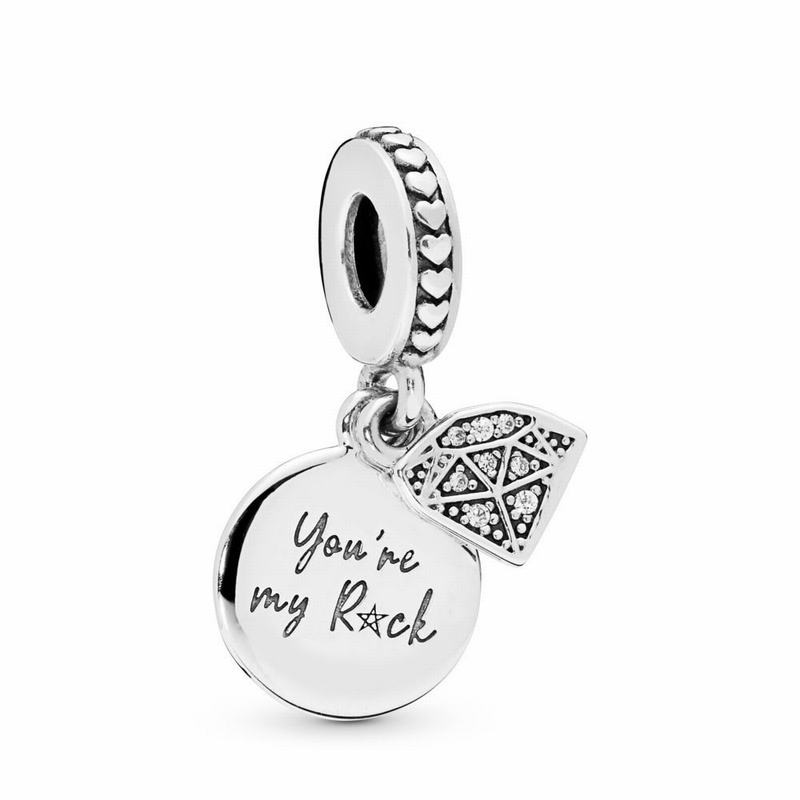 Pandora Australia My Rock Dangle Charm - Sterling Silver | BGIXZJ872